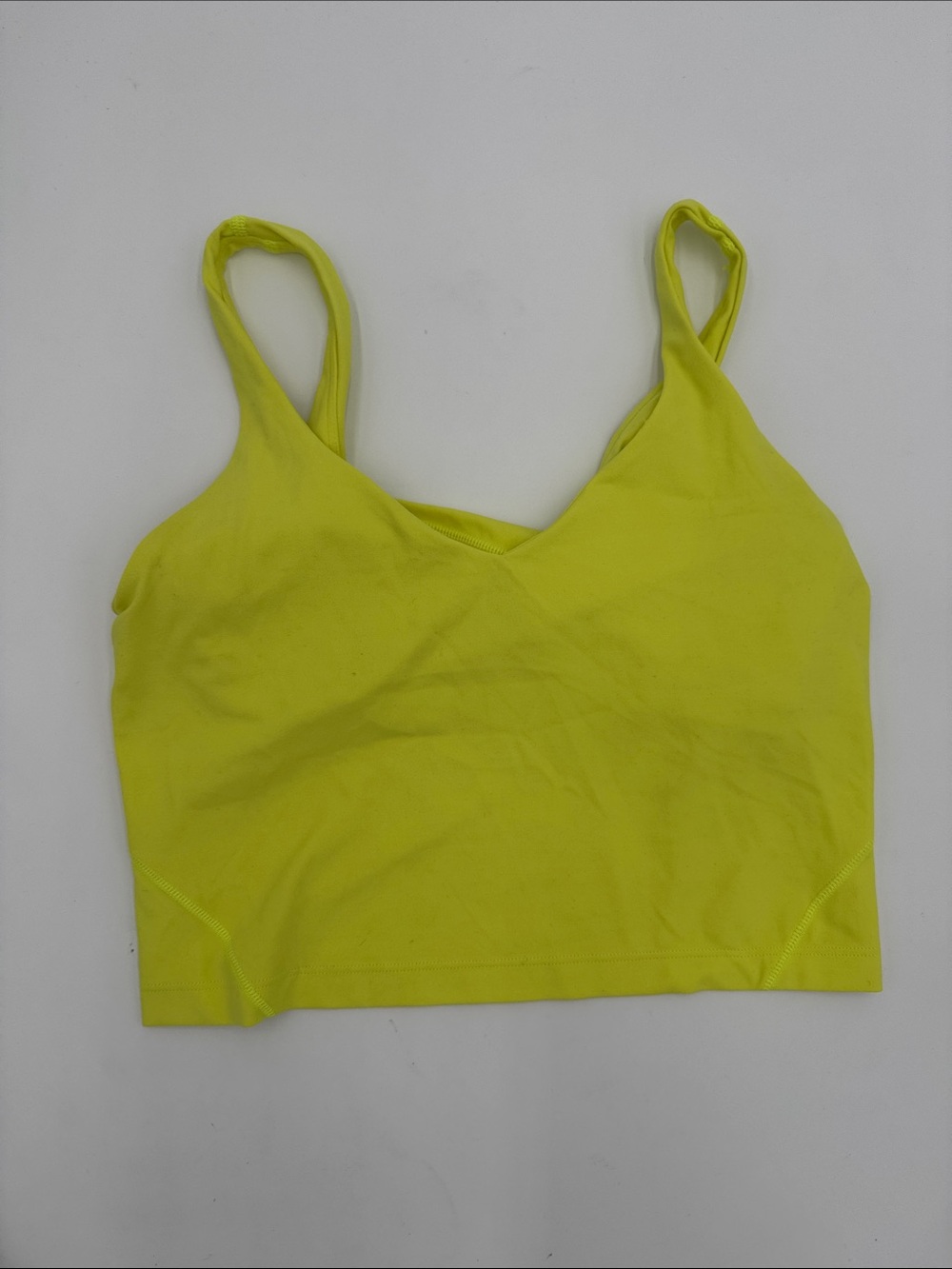 lululemon align Neon Yellow Active Crop Tank